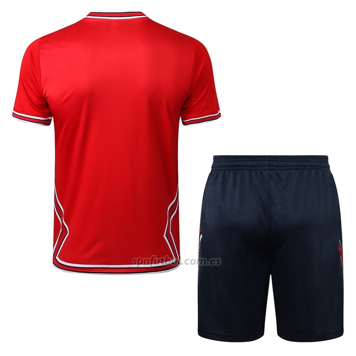 Chandal del Paris Saint-Germain Jordan Manga Corta 2022-2023 Rojo - Pantalon Corto